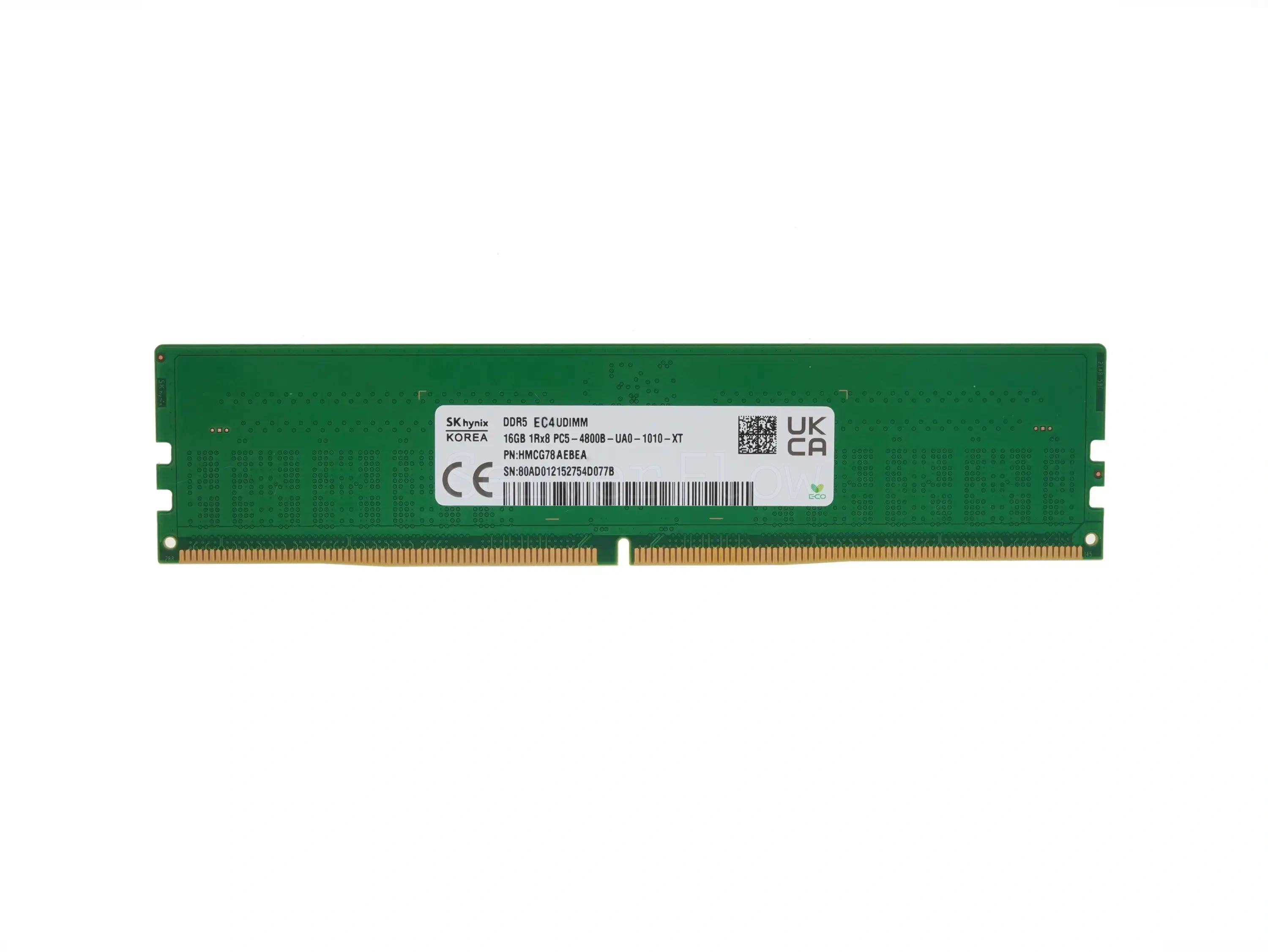 Оперативная память 16GB DDR5 ECC UDIMM SK Hynix 4800Mhz 1Rx8 [HMCG78AEBEA]